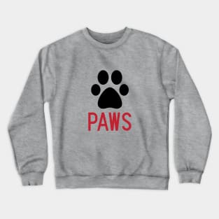 PAWS - A DOG'S FOOTPRINT Crewneck Sweatshirt